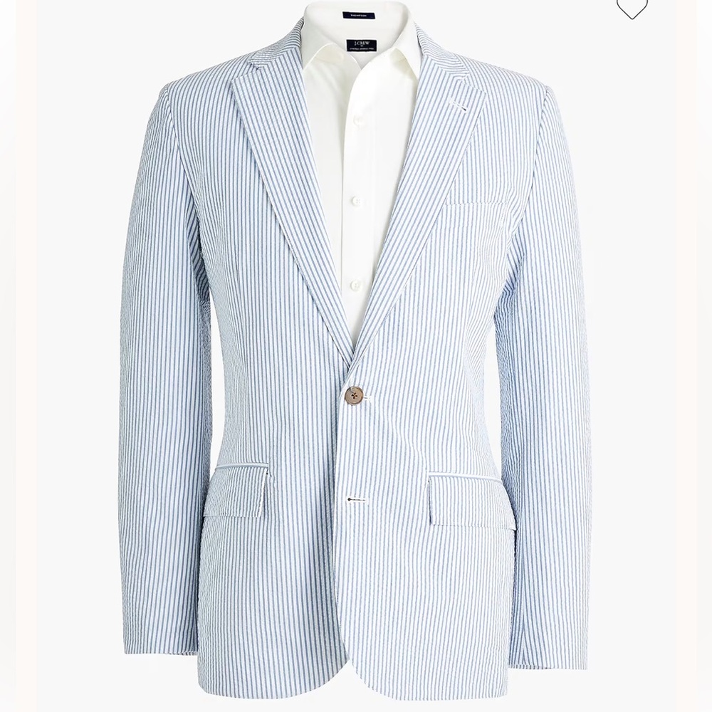 J Crew Thompson Seersucker Suit Jacket